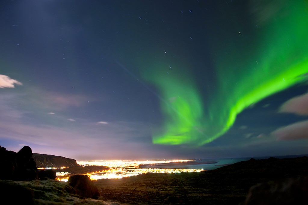 observation des aurores arctique