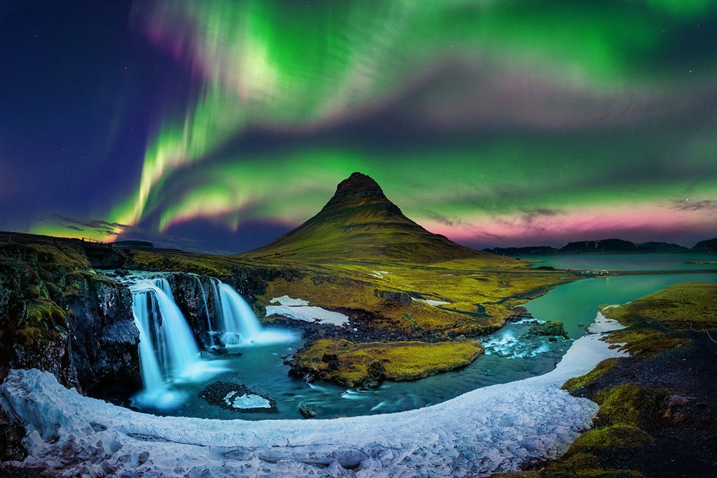 Les aurores boréales en Islande