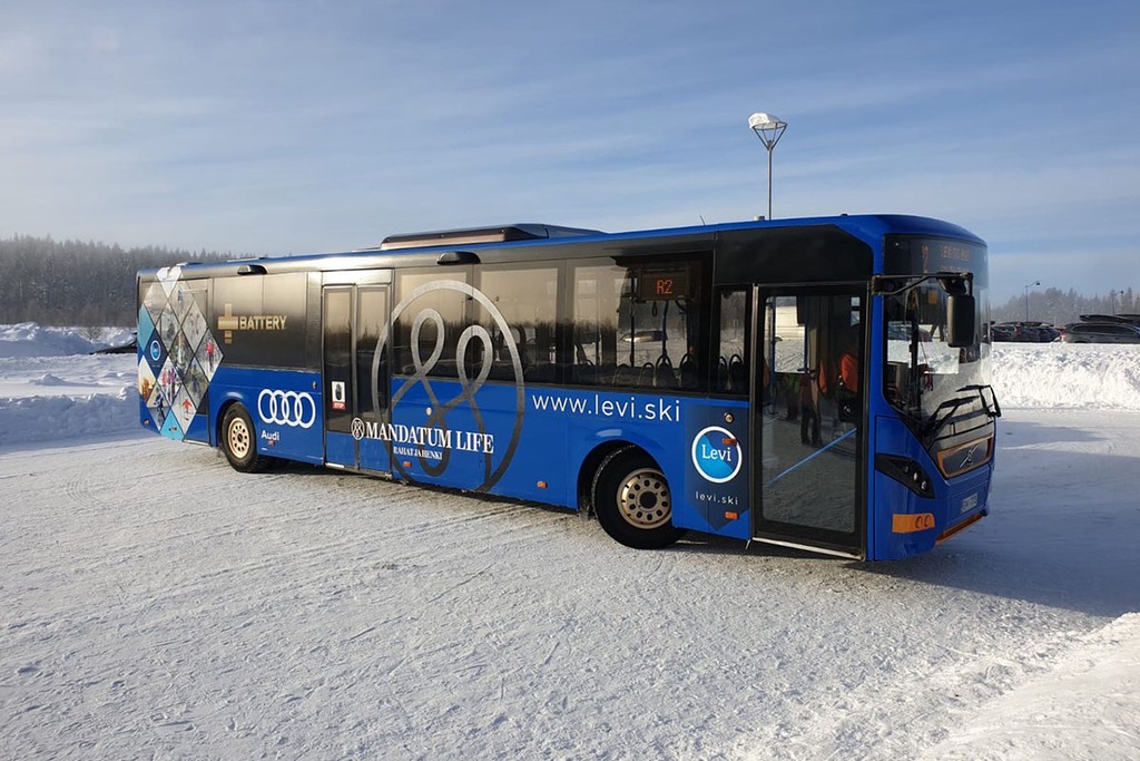 Le bus comme transport routier en Laponie